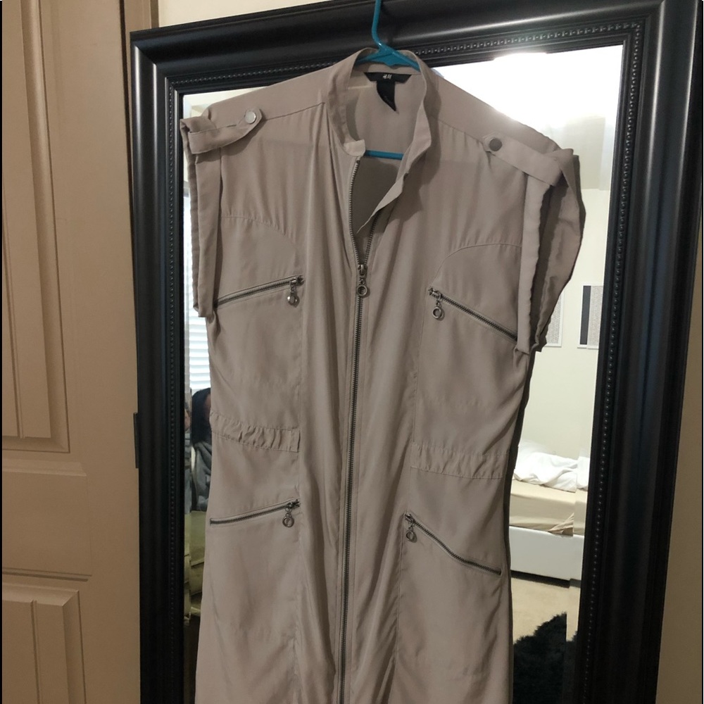 Zipper Pockets Dress